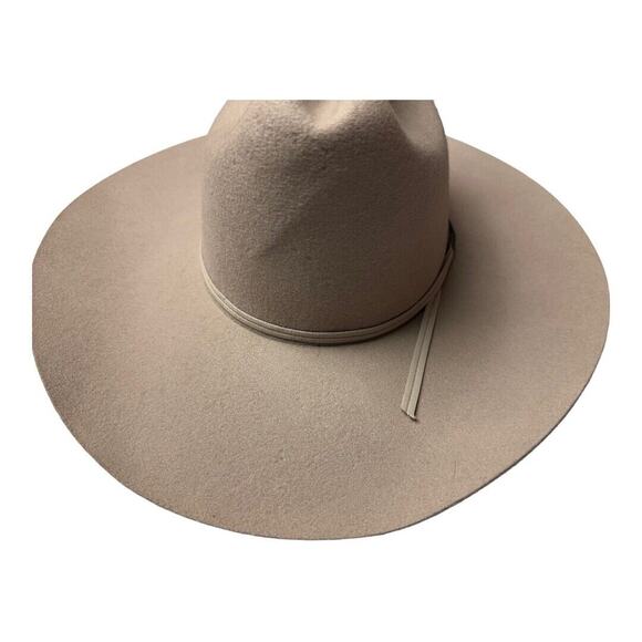 Vtg USA Sidekicks Colt Cowboy Hat Beige 6 1/4 (50) 100%Wool Neutral Unisex 19"